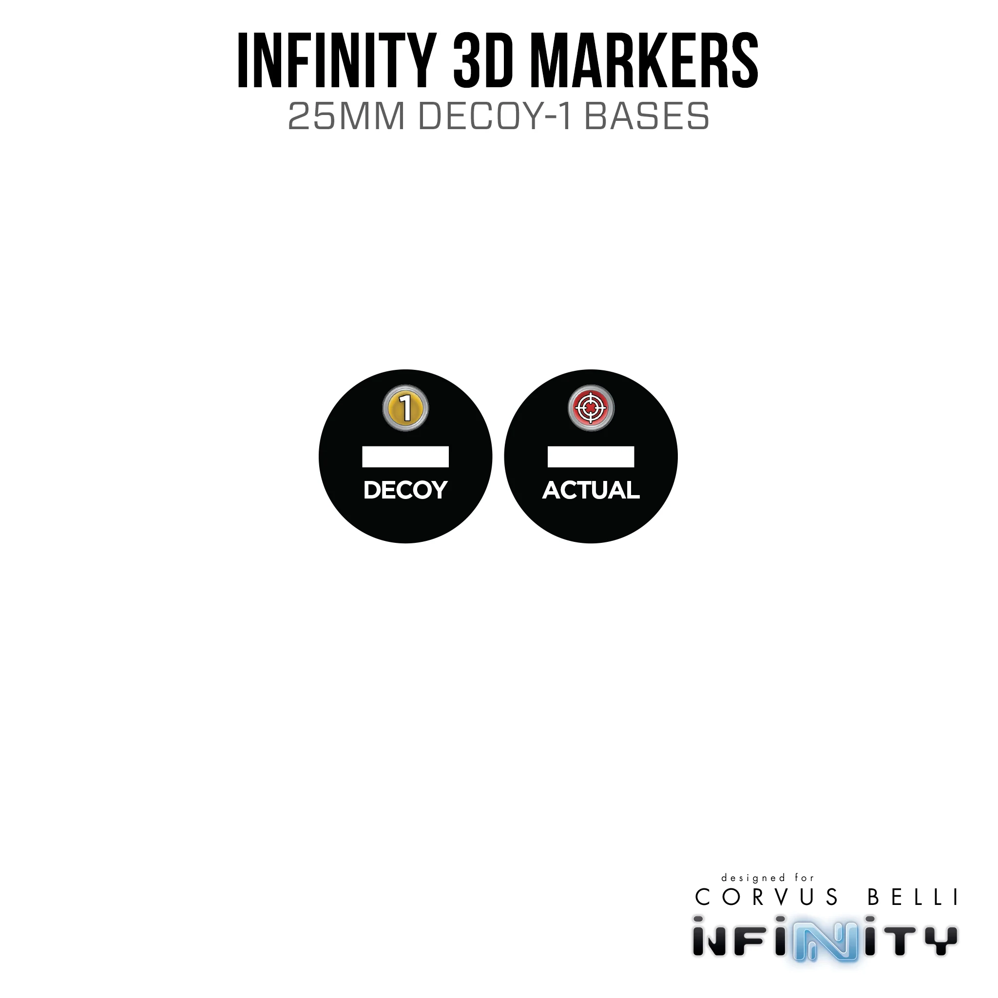 Infinity 3D Markers: Vassily Plushenko (2x 25mm Camo -3, Decoy -1) - Image 3
