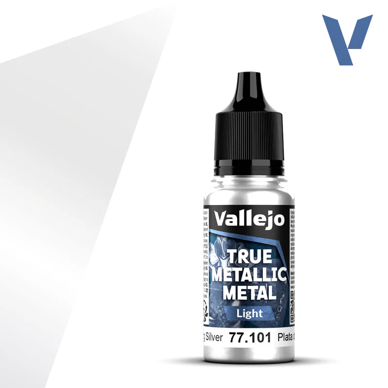 Vallejo True Metallic Metal: Sterling Silver | Light